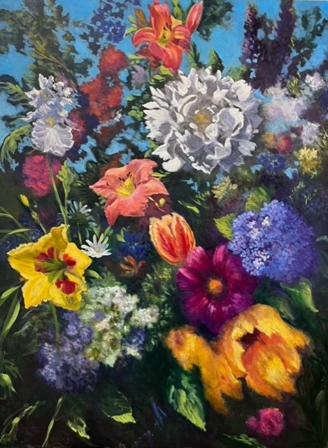 KT Morse , Flower Power Oil, 48 x 36 in. $6,400