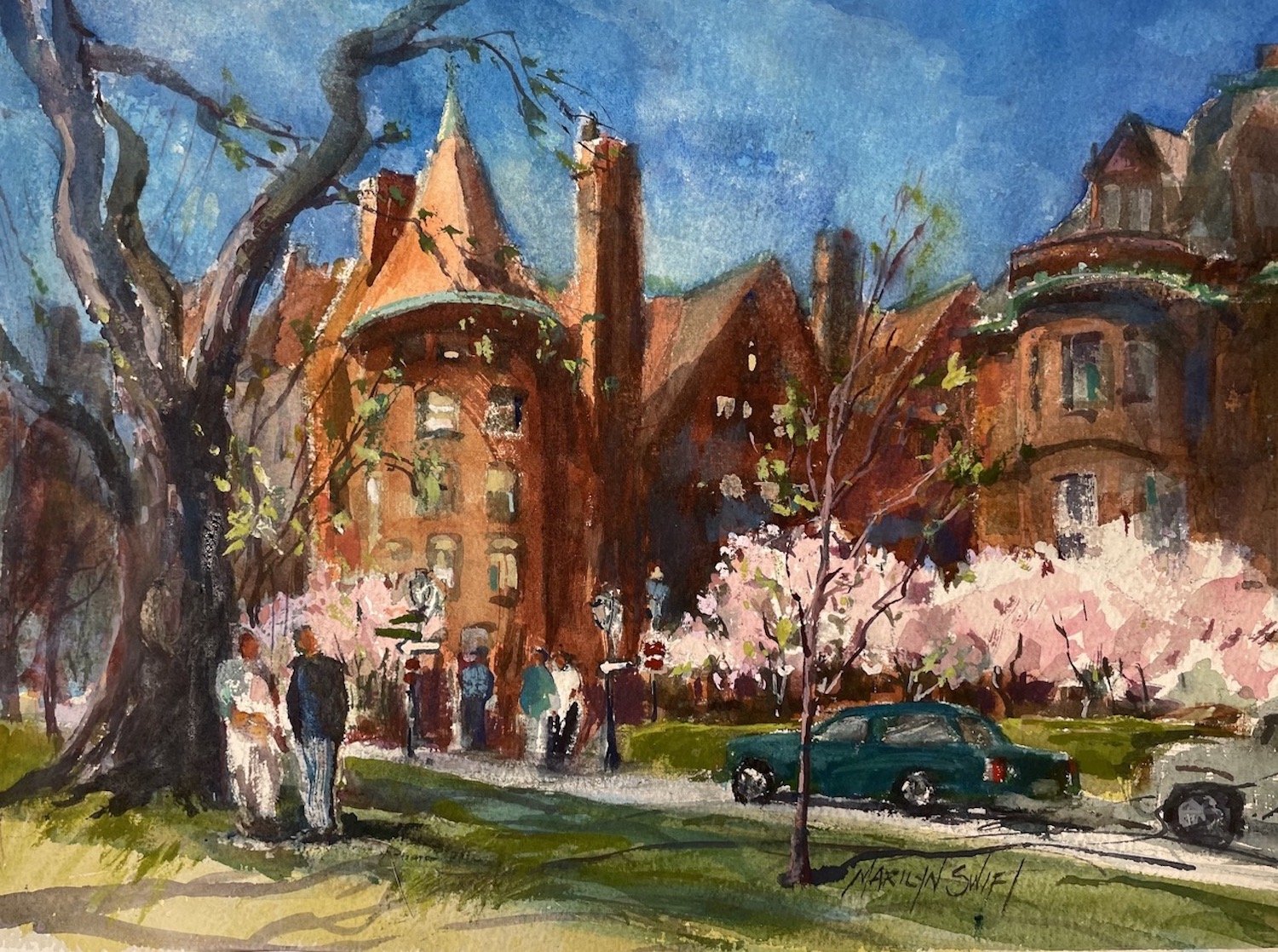 Marilyn Swift , Spring in Boston Watercolor, 11 x 15 in. $2,000 Hattie & John Wentworth Memorial Award