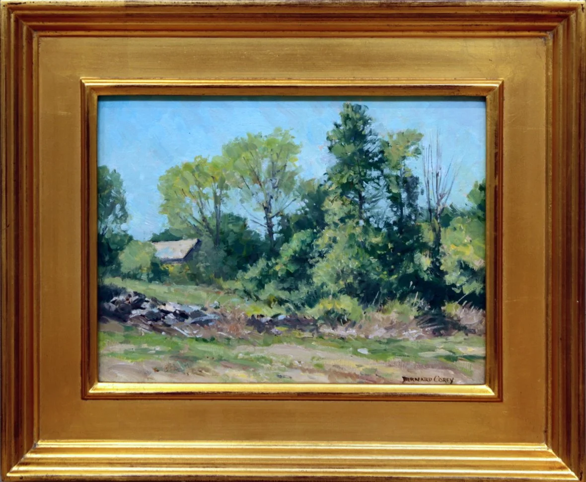   Lot 21 -  Spring Green   Bernard Corey  (1914-2000)  oil on board, 9 x 12 in., signed l.r.  very good, estimate: $900-1,200 
