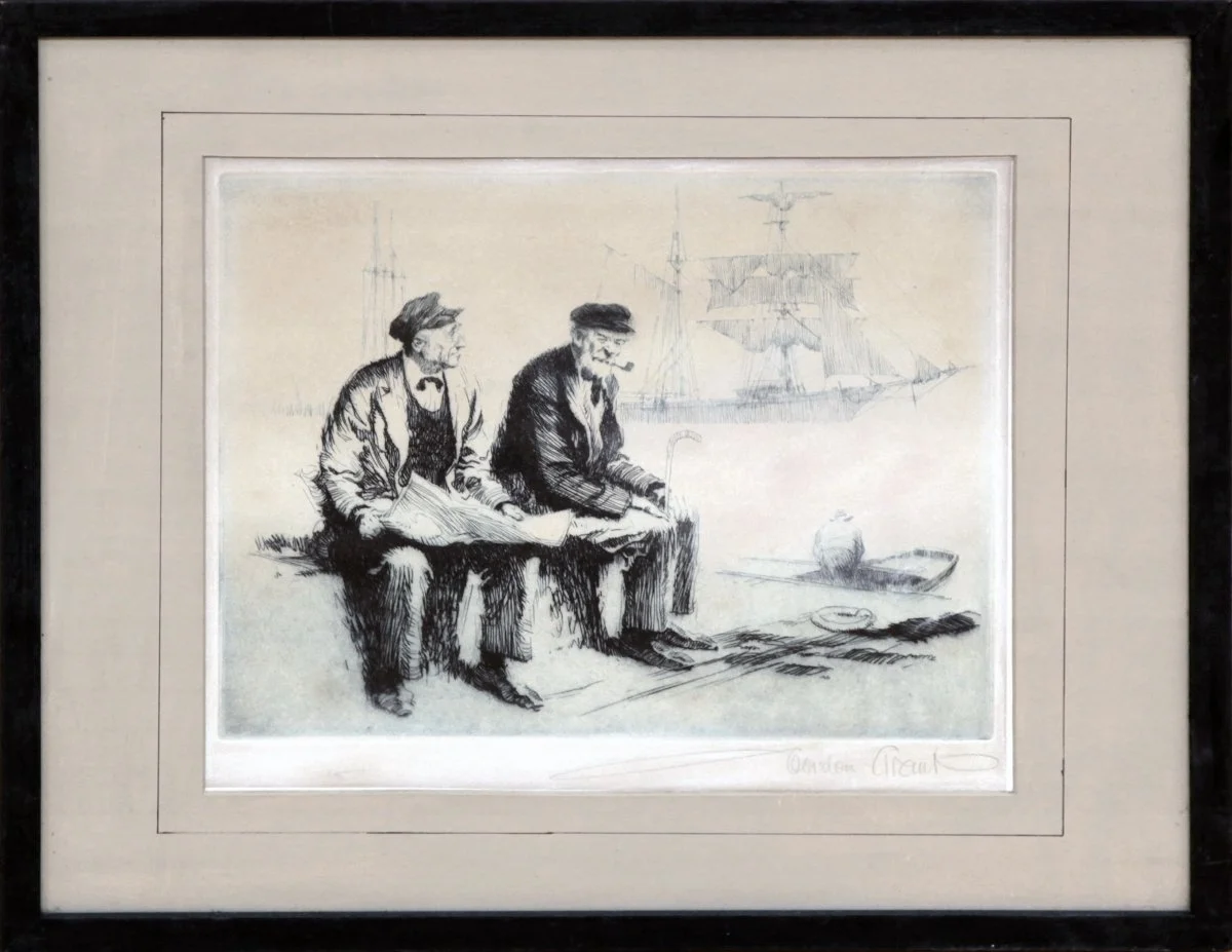   Lot 31 -  Old Salts   Gordon Grant  (1875-1962)  etching (limited ed.), 8 x 10 in., signed l.r.  very good, estimate: $200-300 