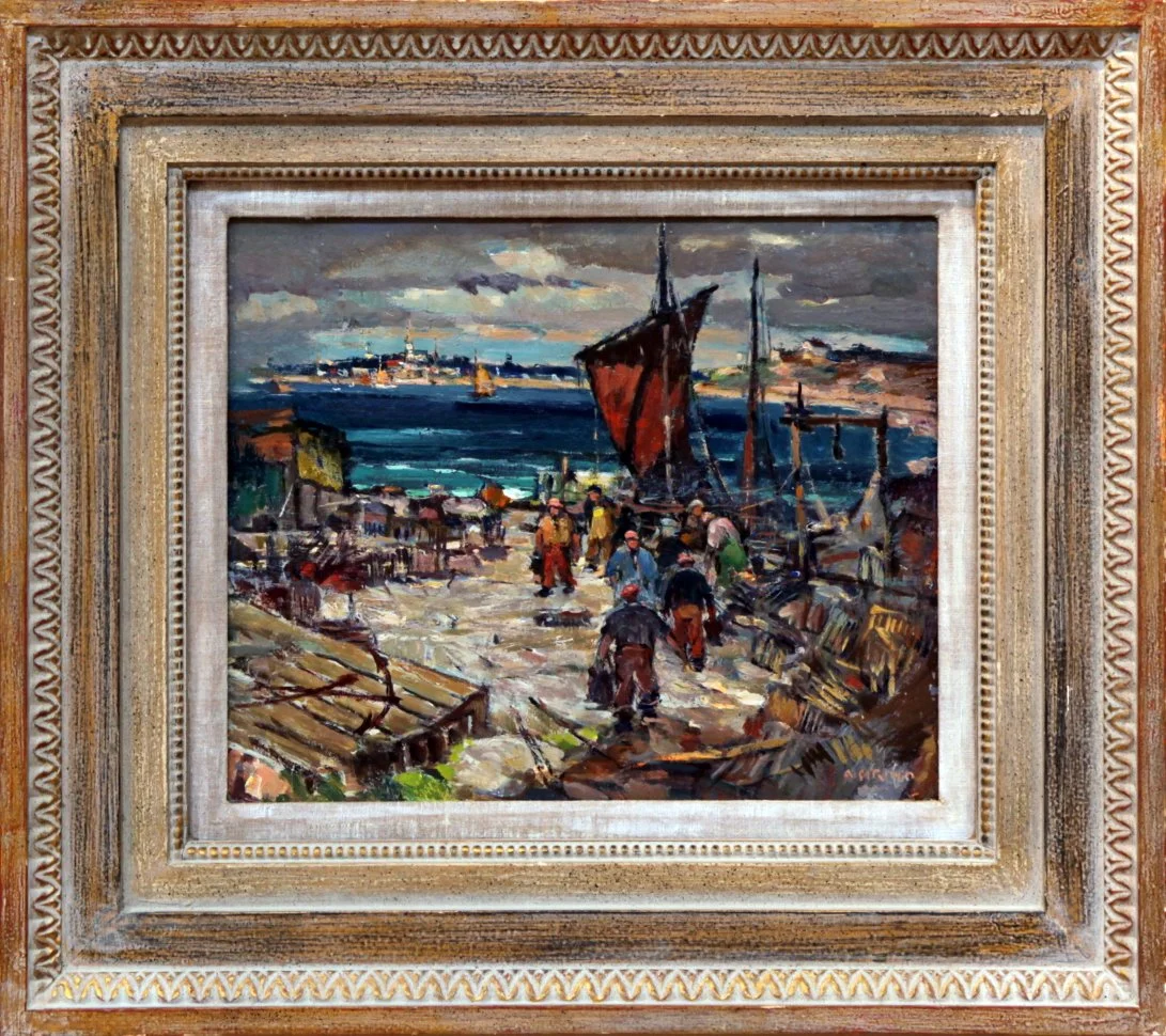   Lot 170 -  End of Day   Antonio Cirino  (1888-1983)  oil on board, 10 x 12 in., signed l.r.  very good, estimate: $1,000-2,000 