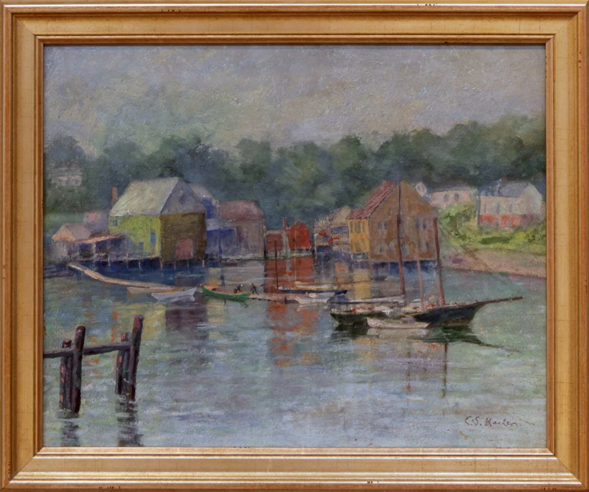   Lot 188 -  Rocky Neck, Gloucester, MA   Charles S. Kaelin  (1858-1929)  oil on board, 15 x 18 in., signed l.r.  good, estimate: $1,000-2,000 