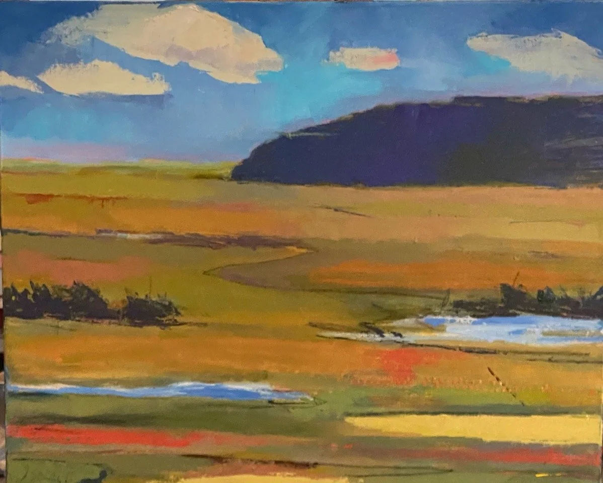   Jeannette Steele Esposito ,  Marsh 2  Acrylic, 16 x 20 in.  $600  