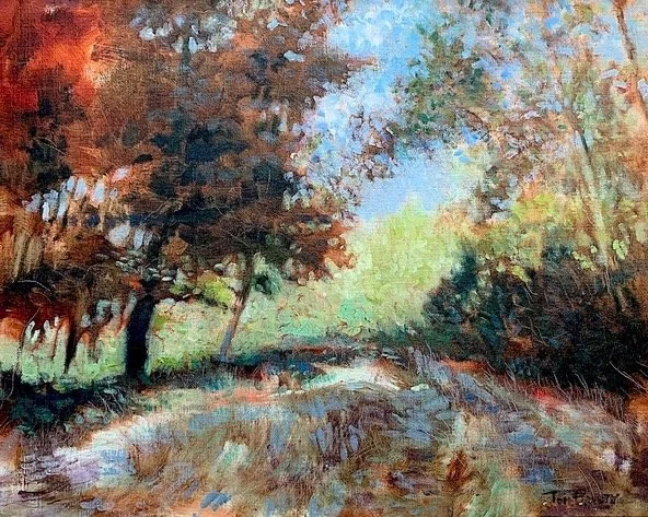   Tom Bailey ,  First Burst of Fall  Oil, 16 x 20 in.  $1,600  