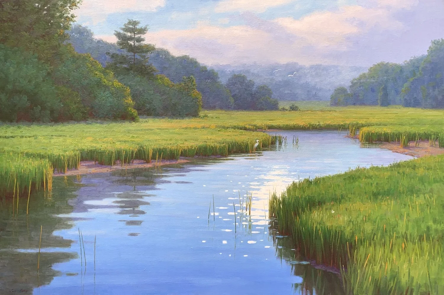   Sam Vokey ,  Hazy Morning Light  Oil on canvas, 40 x 60 in.  $17,000  