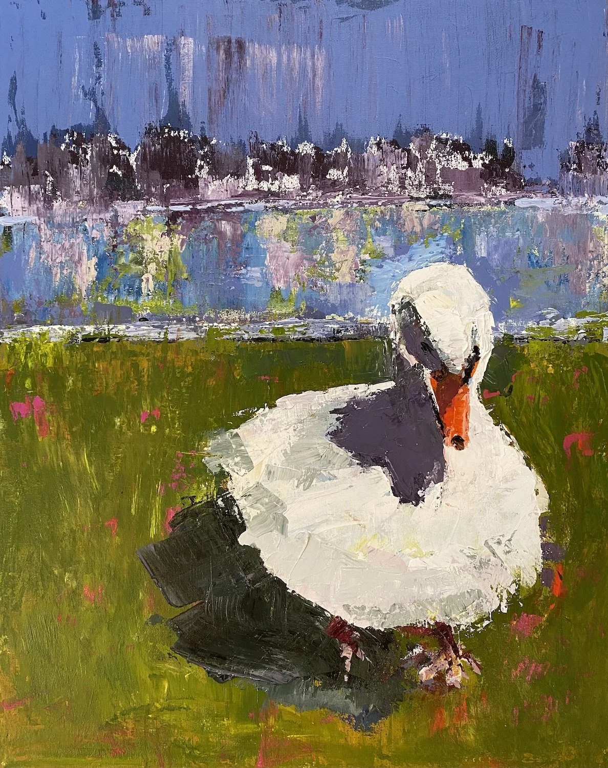 Pat Alto , Single in the City Acrylic on canvas, 16 x 20 in. $725