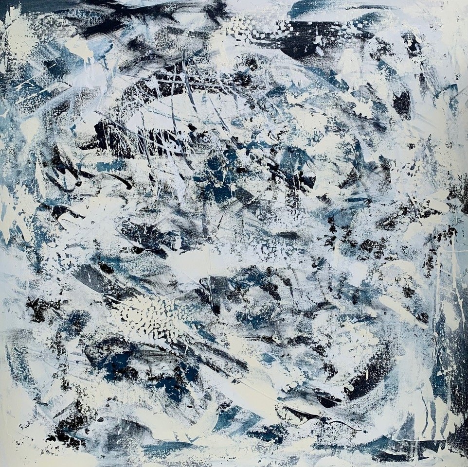 Carmela Martin, A Conversation in My Heart Acrylic on canvas, 36 x 36 in. $2,900
