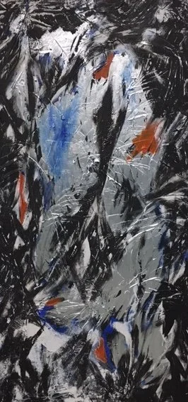   John Maciejowski ,  Prometheus  Mixed media, 35 x 69 in.  $2,500  