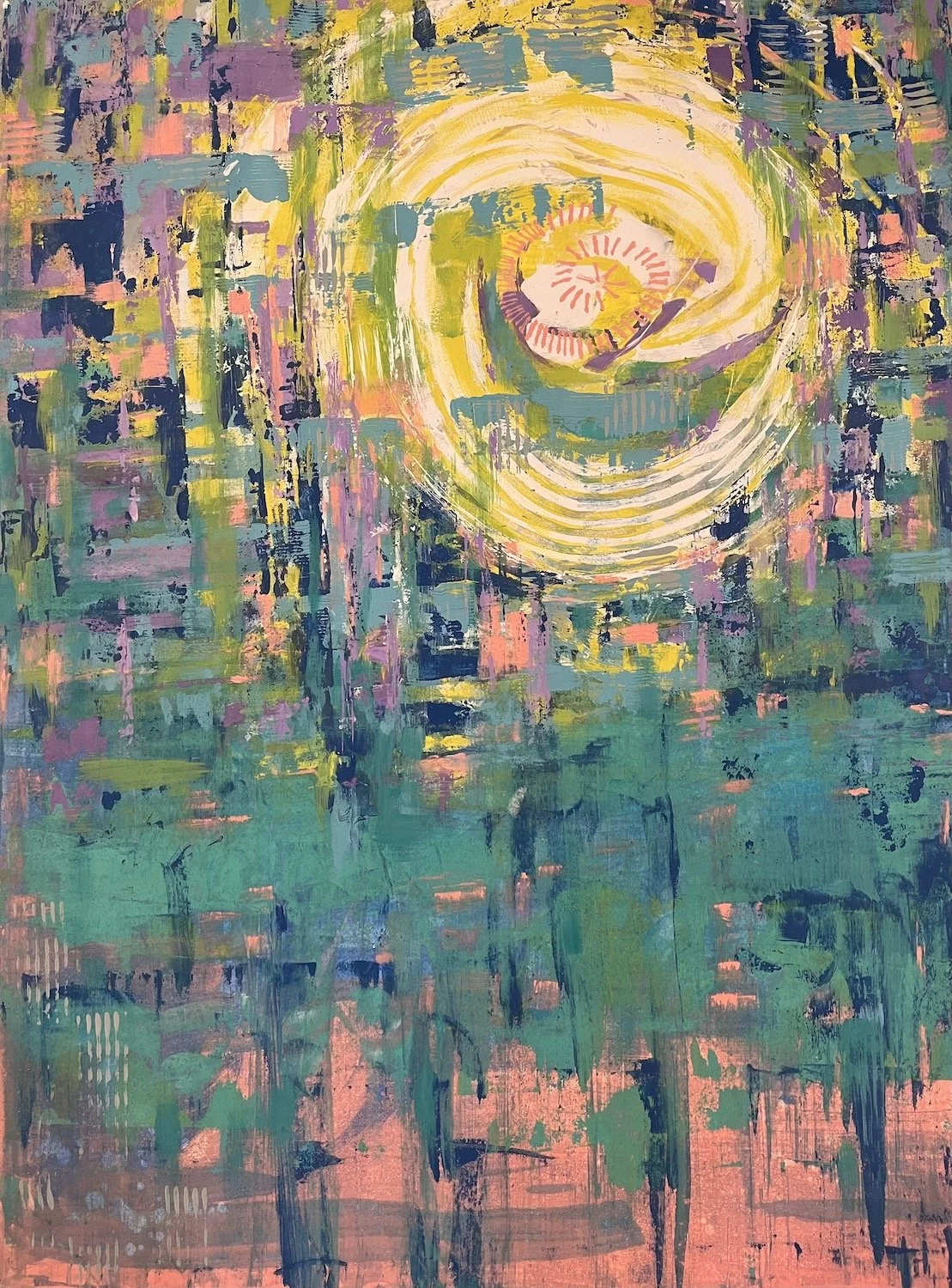 Katie Bull , To Infinity and Beyond Acrylics, 30 x 22 in. $800