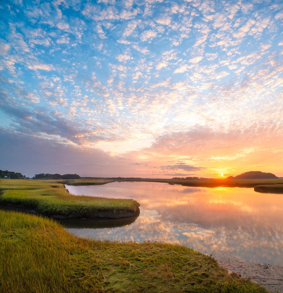 Ed Monnelly , Sunrise, Castle Neck River Digital print, 19 x 15 in. $350