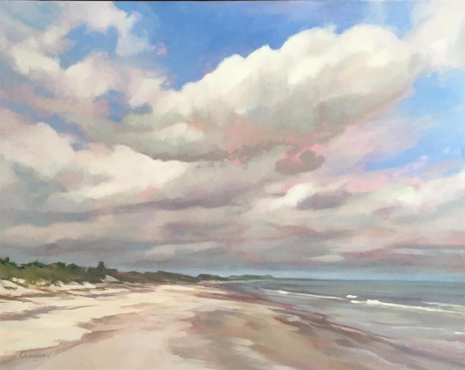 Lynne Cassinari , Communion: Earth, Sea and Sky Oil on canvas, 24x30 $1,300