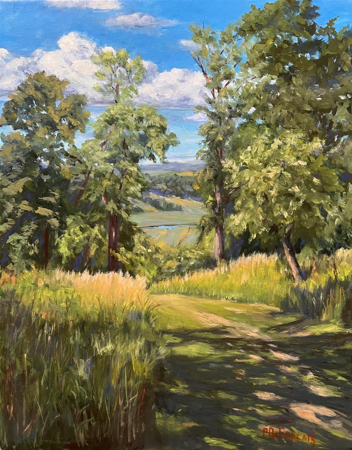 Patricia McCarthy , View from the Top Oil on linen, 20x16 $1,700