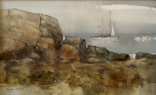 Joyce Wood , Brace Cove Sail Watercolor, 8x10 $400