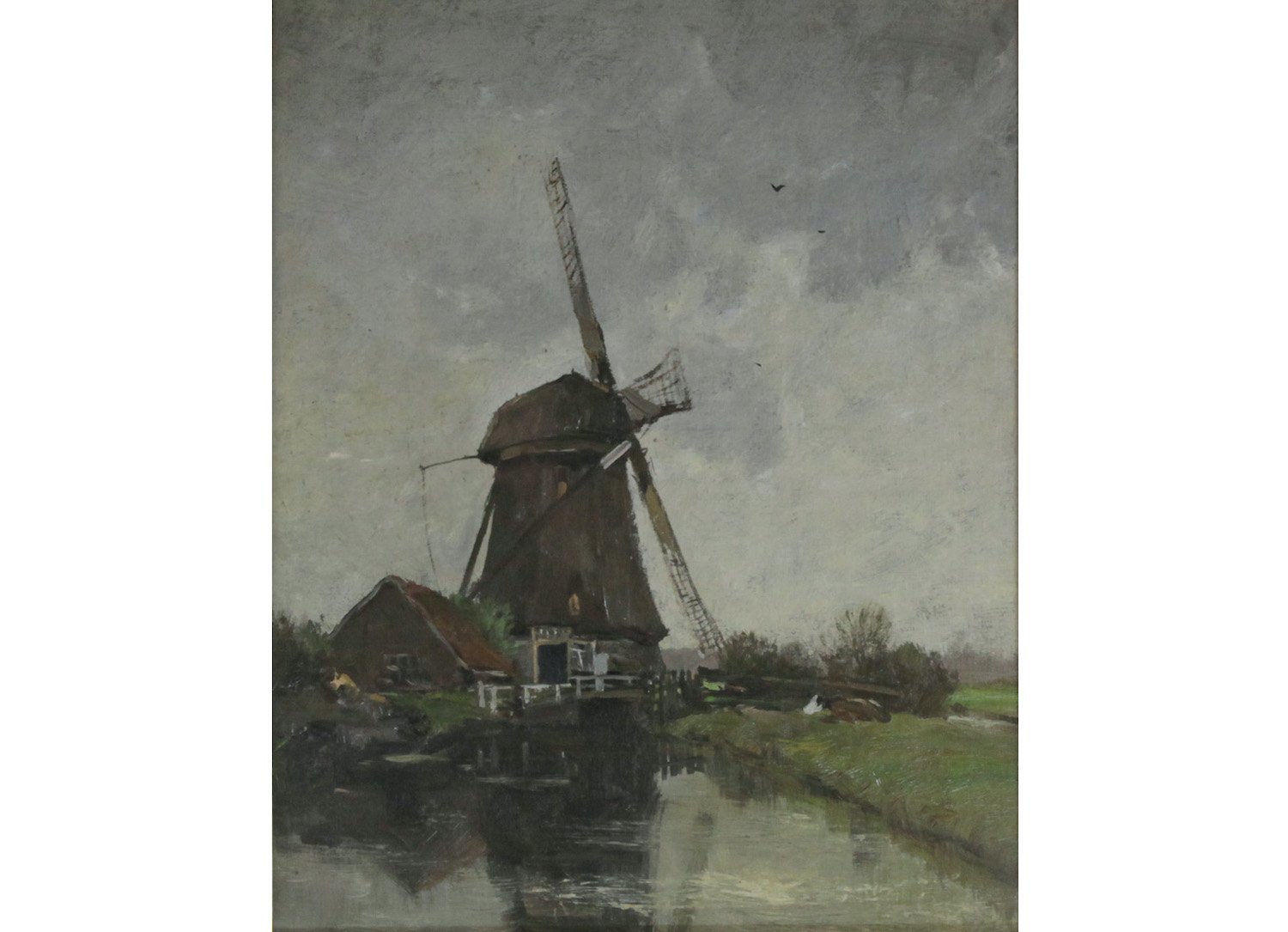  Last Year’s Feature Consignment:   Lot 112 (2023) -  Charles P. Gruppé (1860-1940)    The Windmill   oil on board, 16.5 x 13.5 in.   