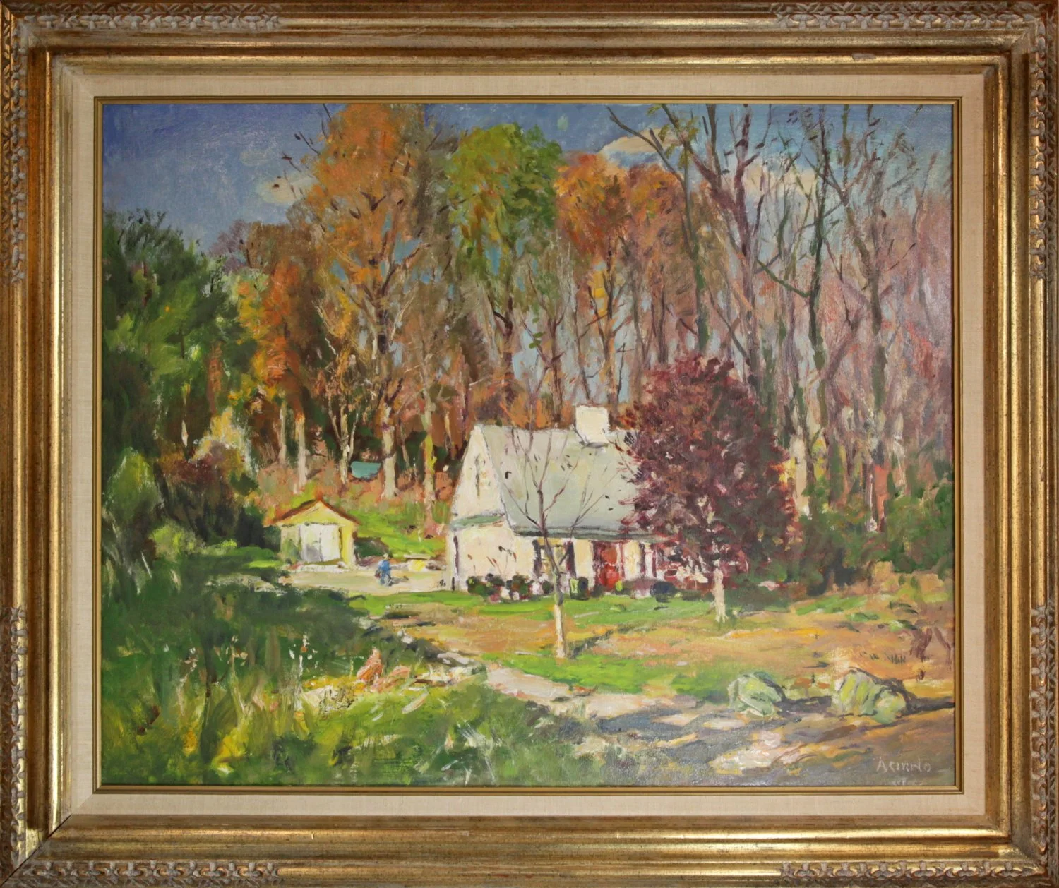   Lot 137 -  Antonio Cirino (1888-1983)  Autumn in New England     oil on canvas, 24 x 30 in., signed l.r. very good, estimate: $2,000-3,000 