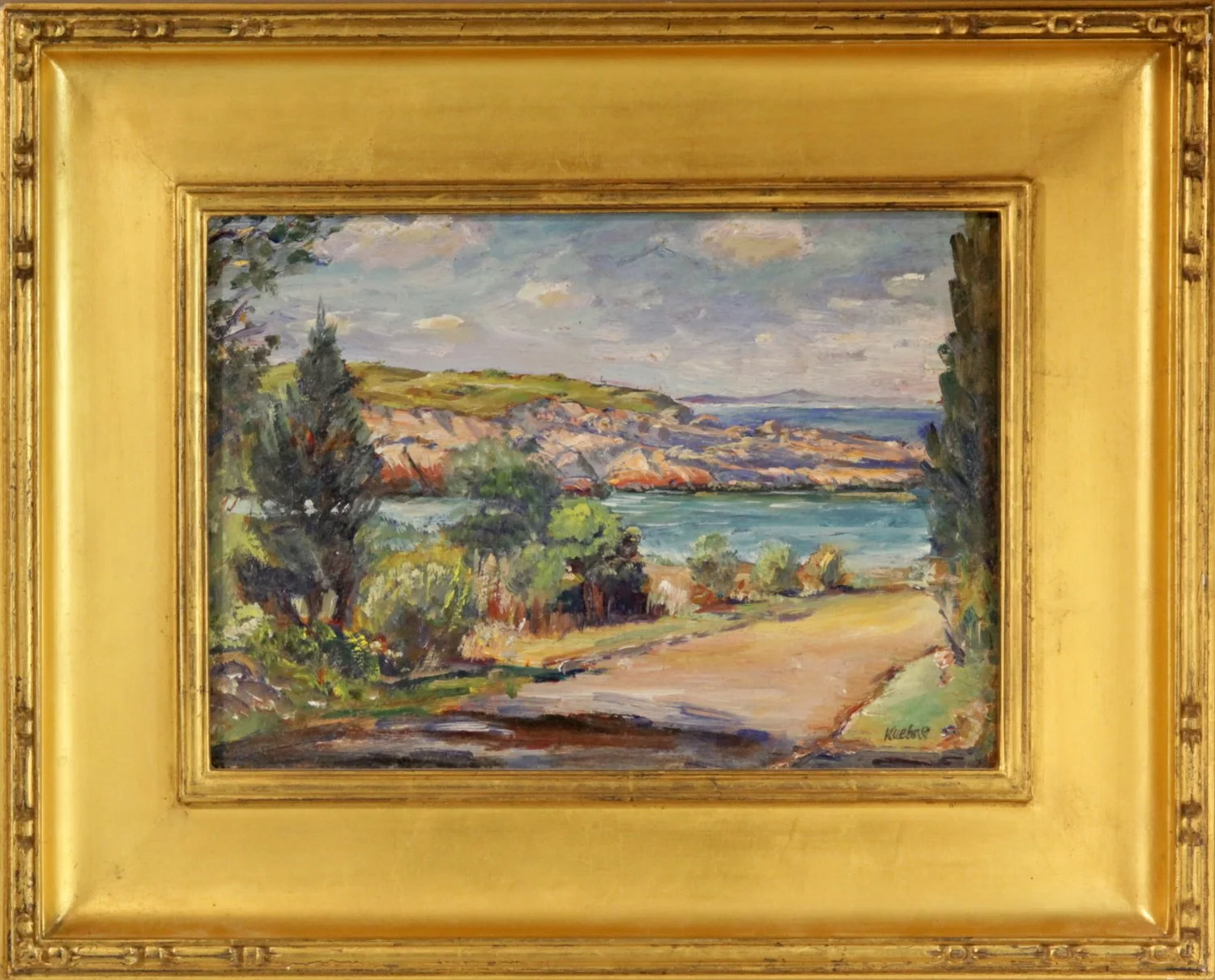   Lot 168 -  Max Kuehne (1880-1968)  Folly Cove     oil on board, 8.25 x 11.5, signed l.r. very good, estimate: $2,000-4,000 