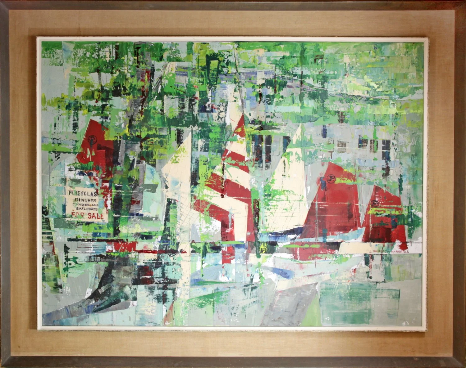   Lot 179 -  J. Thurston Marshall (1908-1982)  Rockport Harbor   oil on canvas, 30 x 40 in., signed l.r. very good, estimate: $1,000-2,000 