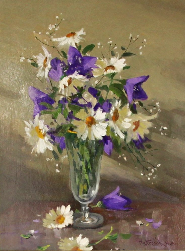  Last Year’s Feature Consignment:    Lot 31 (2023) - Paul Strisik (1918-1998)   Summer Bouquet  oil on board, 16 x 12 in. 