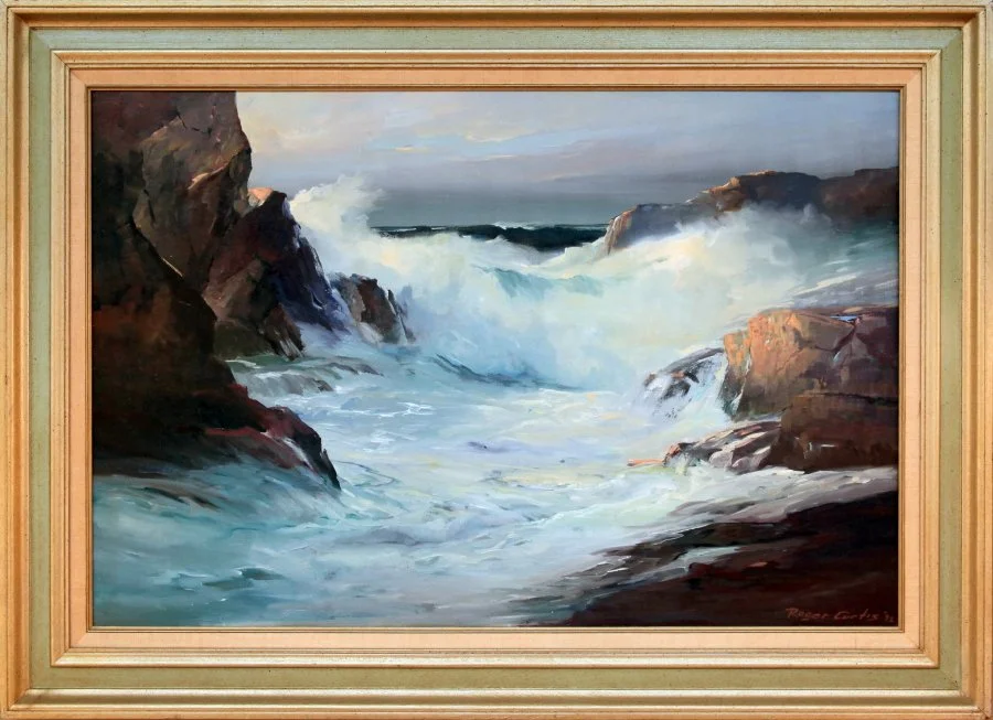   Lot 11 - Roger Curtis (1910-2000)  Afternoon Light   oil on canvas, 24 x 36 in., signed l.r. very good, estimate: $400-$800 