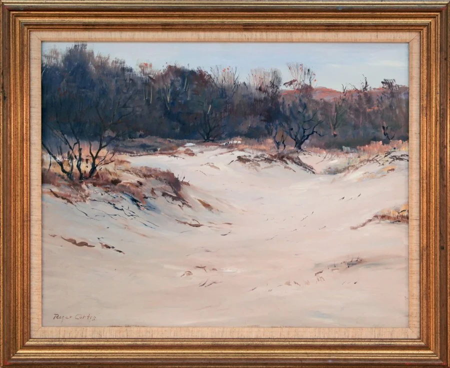   Lot 98 - Roger Curtis (1910-2000)  Crane Beach   oil on canvas, 22 x 26 in., signed l.l. very good, estimate: $300-$600 