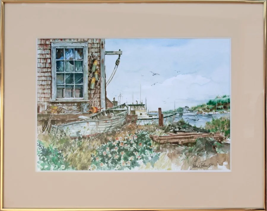   Lot 116 - John Fernie (1919-2001)  A Cape Corner   watercolor, 12.5 x 19.5 in., signed l.r. very good, estimate: $200-$400 