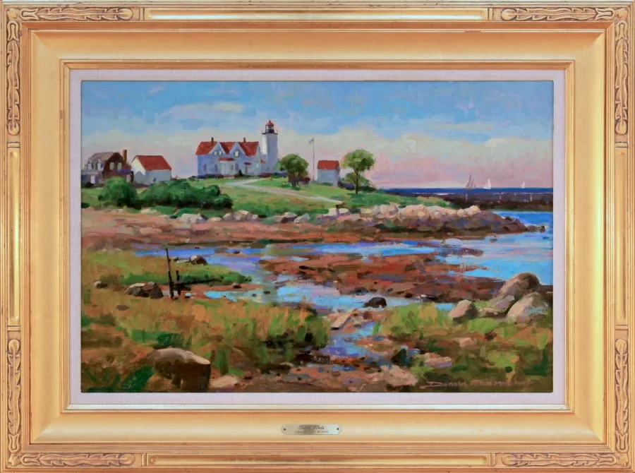   Lot 191 - Donald Allen Mosher (1945-2014)   Tidal Flats, Eastern Pt. Light   oil on canvas, 16 x 24 in., signed l.r. very good, estimate: $1,000-$2,000 