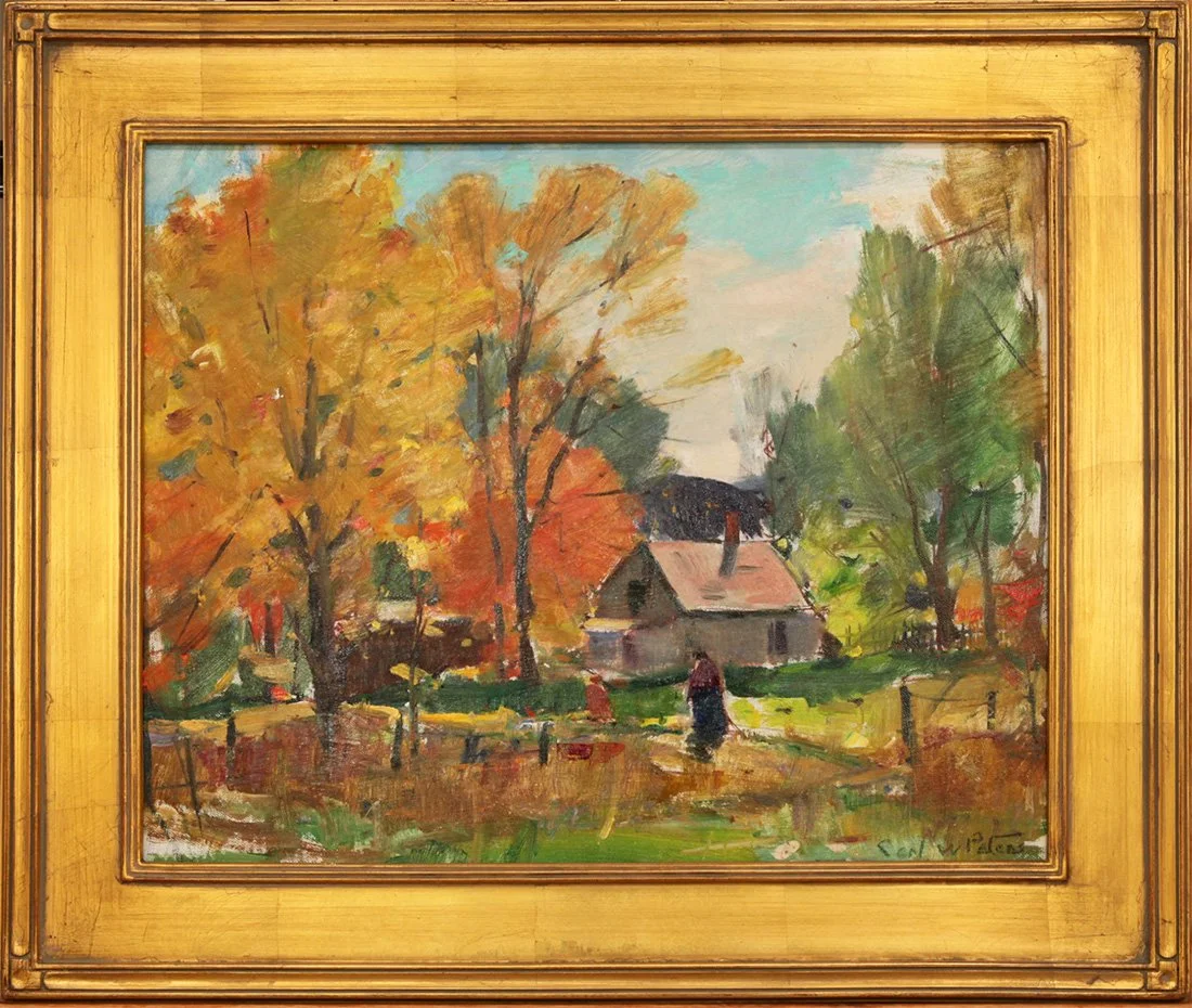   Lot 10 - Carl W. Peters (1897-1980)  Fall   oil on canvas panel, 16 x 20 in., signed l.r. very good, estimate: $1,000-$1,500 