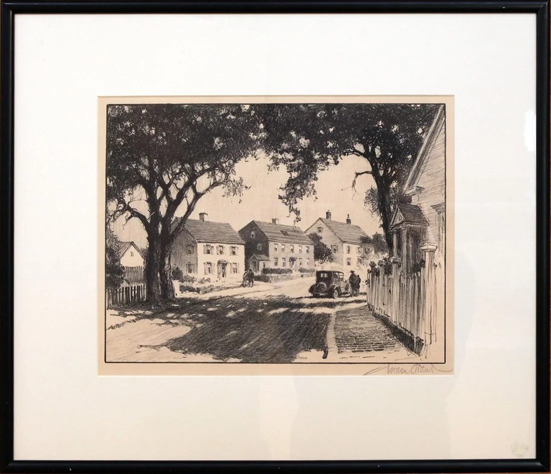   Lot 39 - Gordon Grant (1875-1962)  Rockport Street   lithograph, 9 x 12 in., signed l.r. very good, estimate: $200-$400 