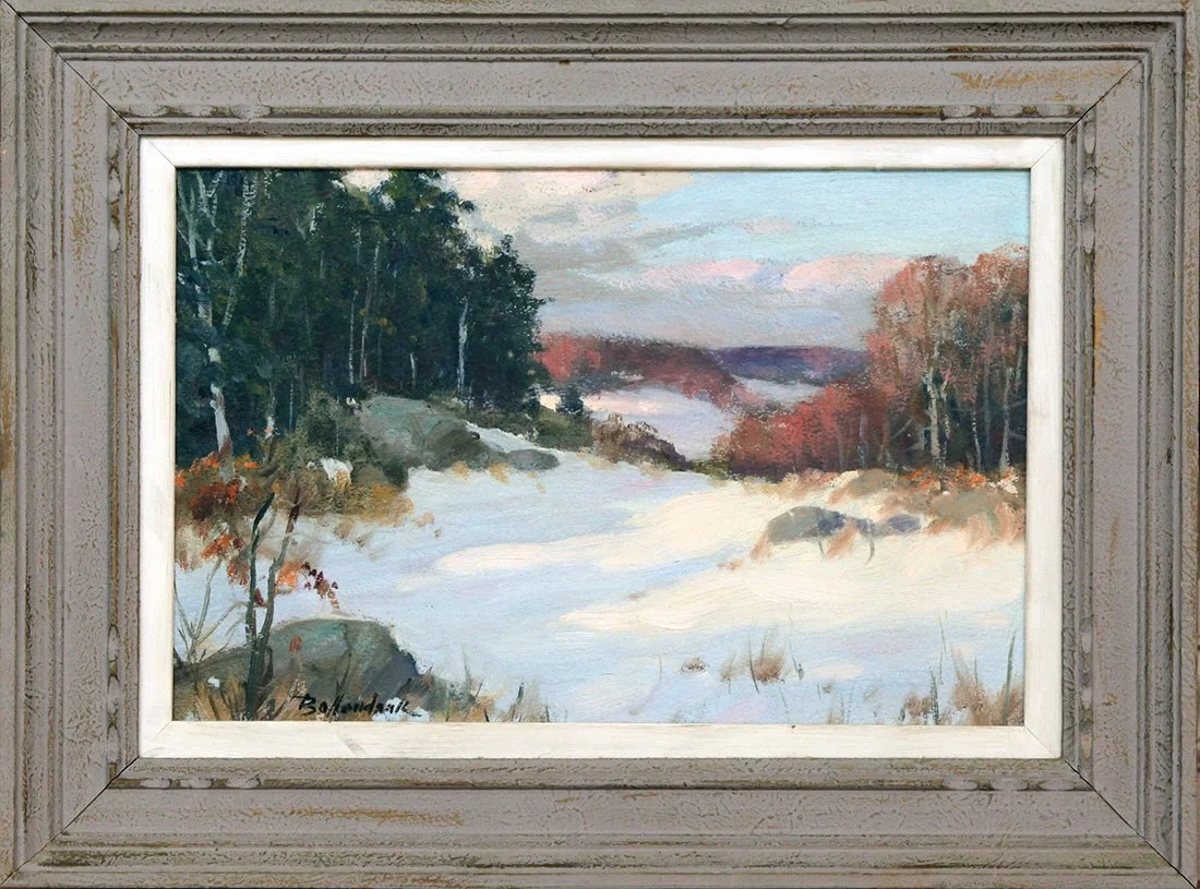   Lot 41 - Walter Bollendonk (1897-1977)  Lengthening Shadows   oil on board, 8 x 12 in., signed l.l. very good, estimate: $300-$600 