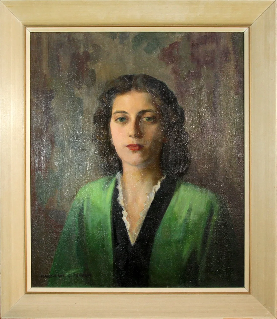   Lot 167 - Marguerite S. Pearson (1898-1978)  Portrait of Blanche Sears   oil on canvas, 24 x 20 in., signed l.l. very good, estimate: $800-$1,200 