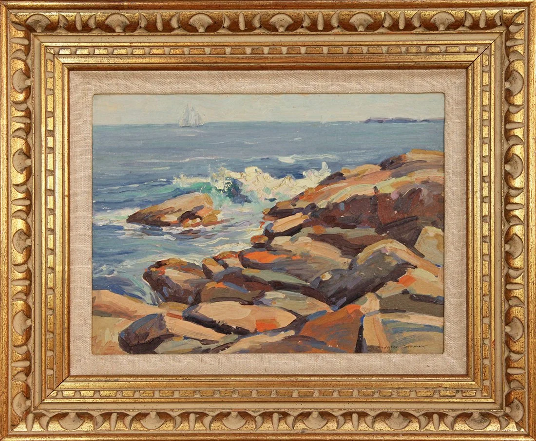   Lot 188 - H. Boylston Dummer (1878-1945)  Rockport   oil on canvas, 13.5 x 17.5 in., signed l.r. very good, estimate: $500-$800 