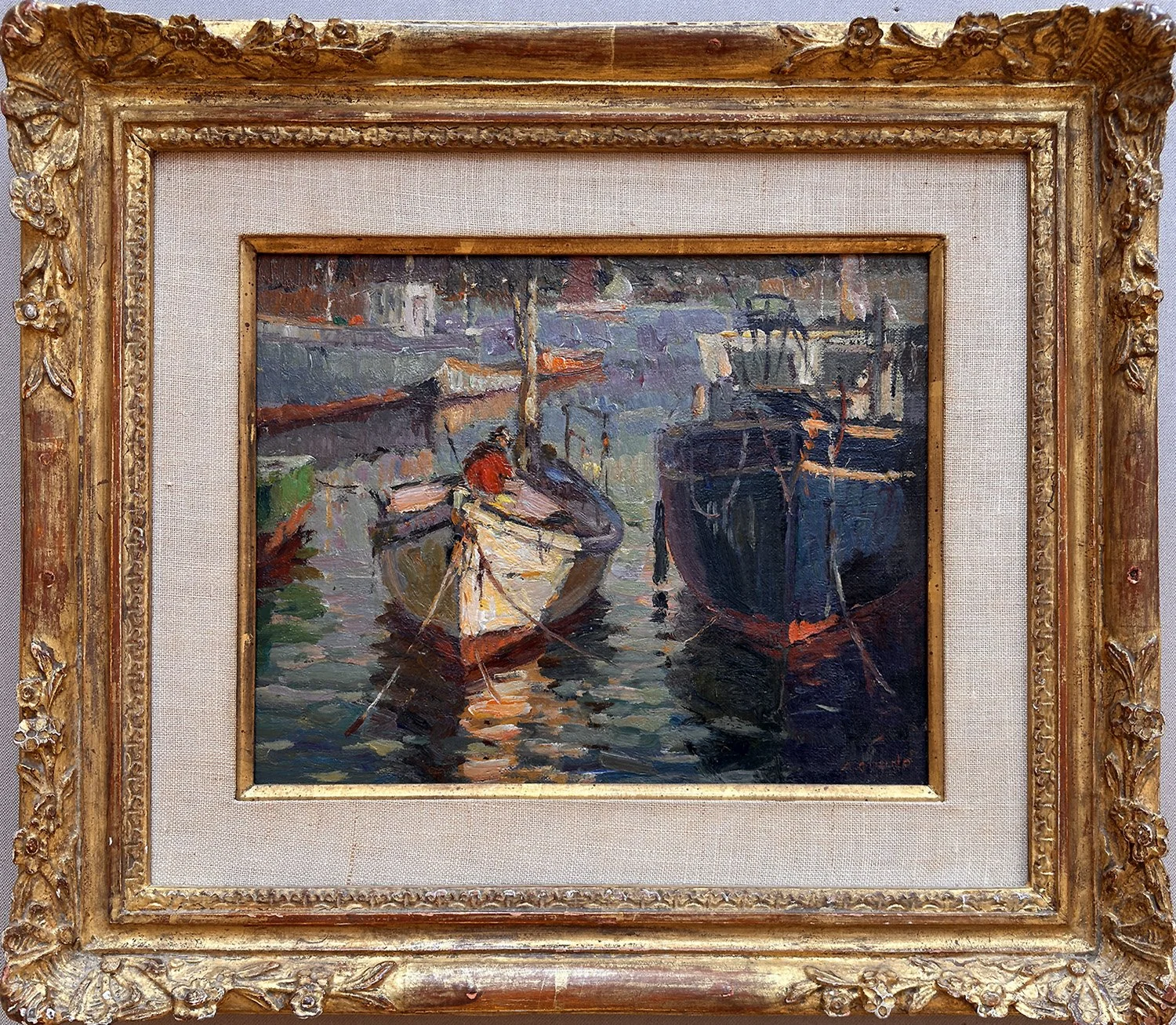   Lot 14 - Antonio Cirino (1888-1983)  Afternoon Light, Pigeon Cove   oil on canvas panel, 8 x 10 in., signed l.r. very good, estimate: $3,000-$5,000 