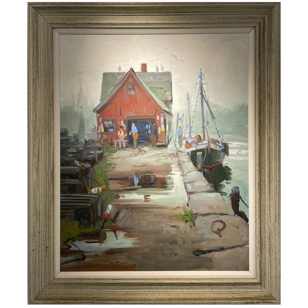 Paul Strisik (1918-1998) Motif #1 Oil on Canvas, 24 × 30 in. Price: $2,800
