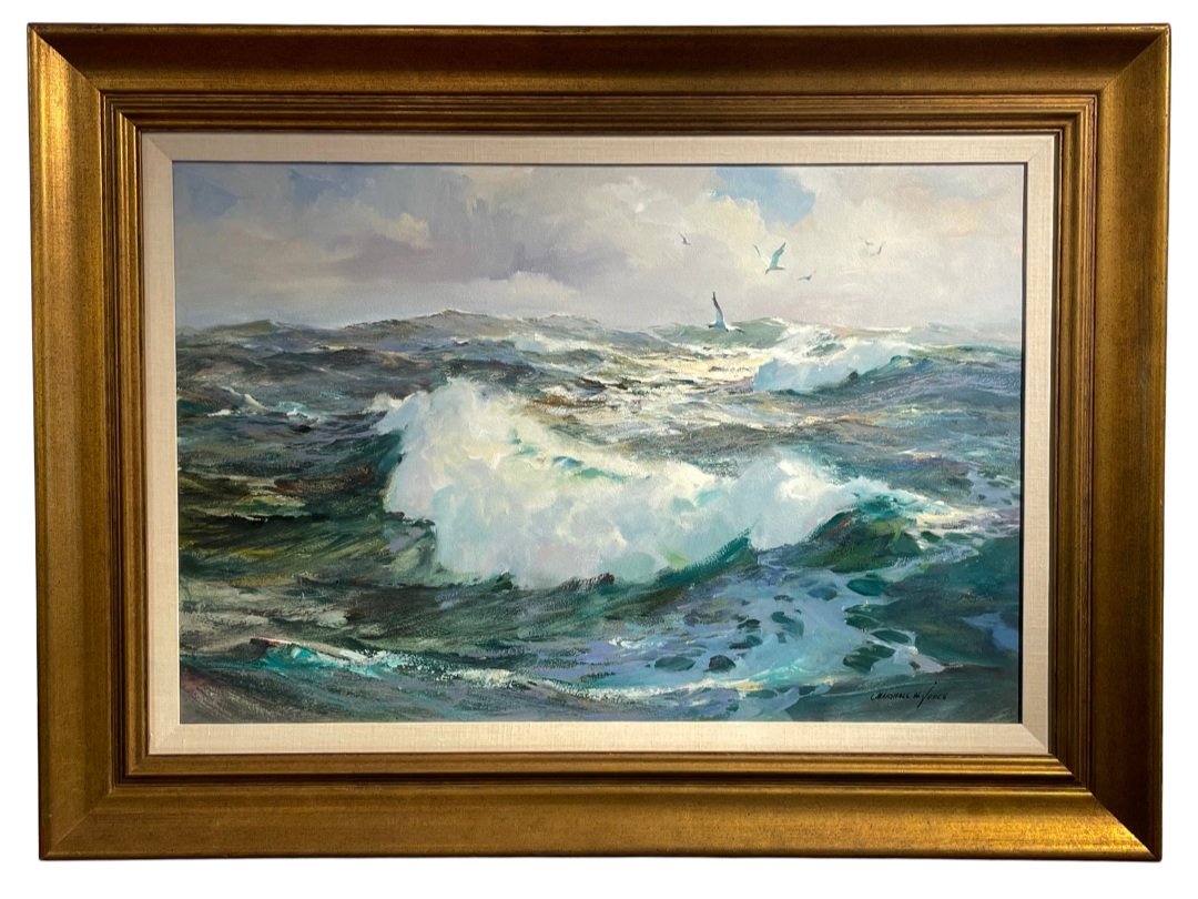 Marshall Woodside Joyce (1912-1998) Crashing Surf, Cape Ann Oil on Canvas, 20 × 30 in. Price: $2,800