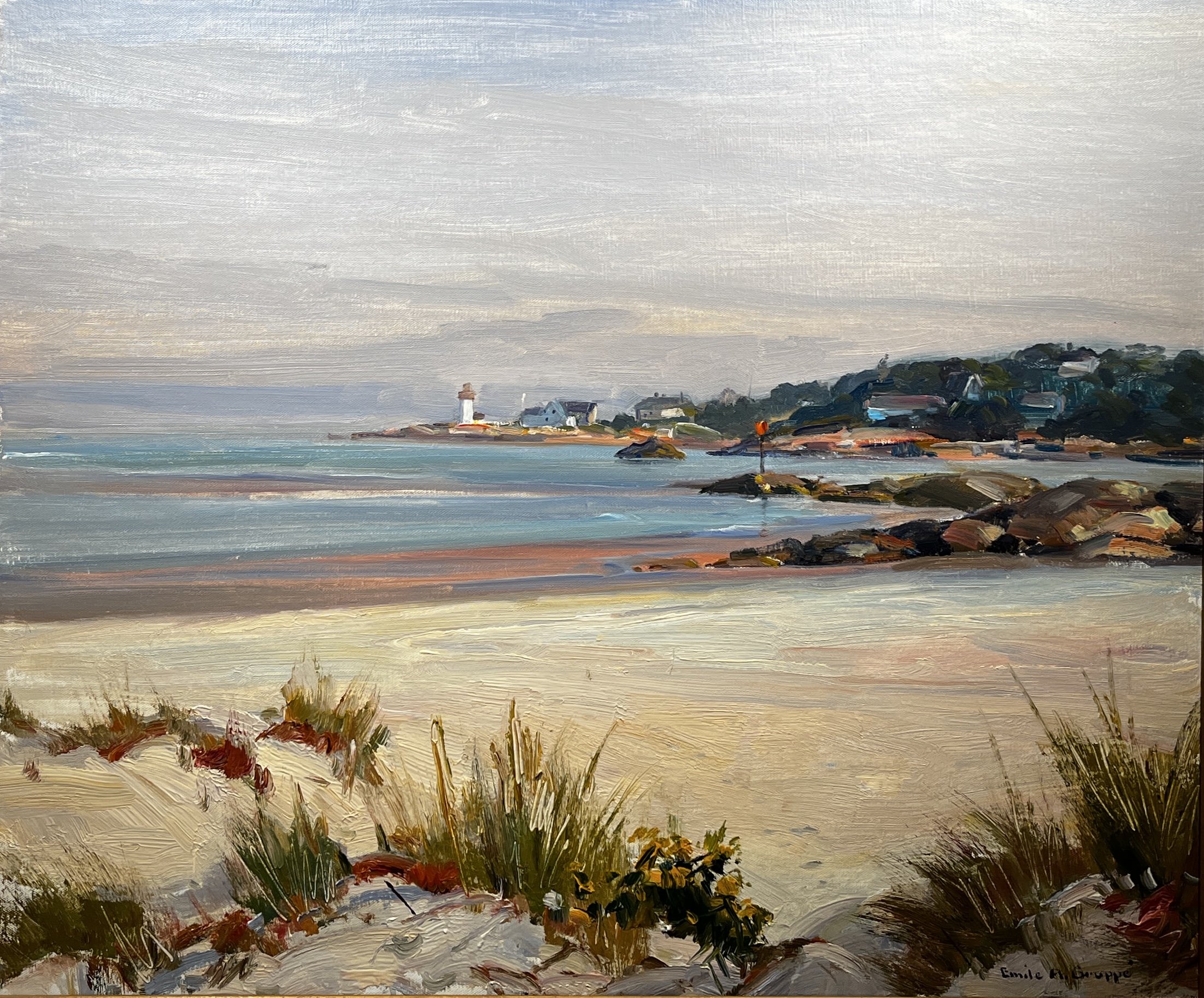  Emile Gruppé (1896-1978)    Wingaersheek Beach   Oil, 33 × 28.5 in. On Loan from the Town of Rockport Collection 