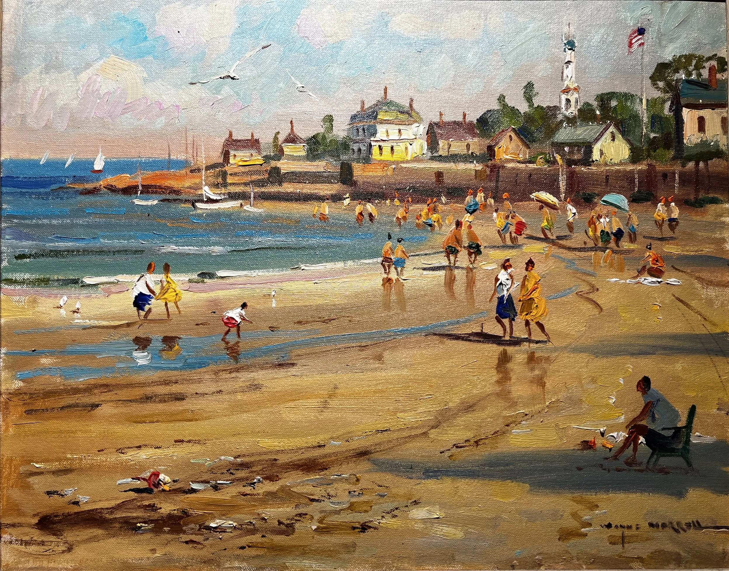   Wayne Morrell (1923-2013)    Front Beach   Oil, 16 × 20 in. On Loan from the Town of Rockport Collection 