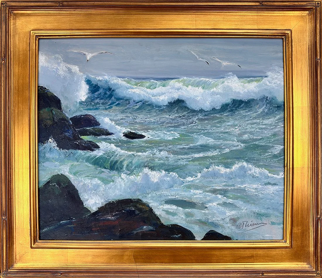   Lot 21 - Anthony Thieme (1888-1954)  North Easter   oil on canvas, 20 x 24 in., signed l.r. very good, estimate: $2,000–$4,000 