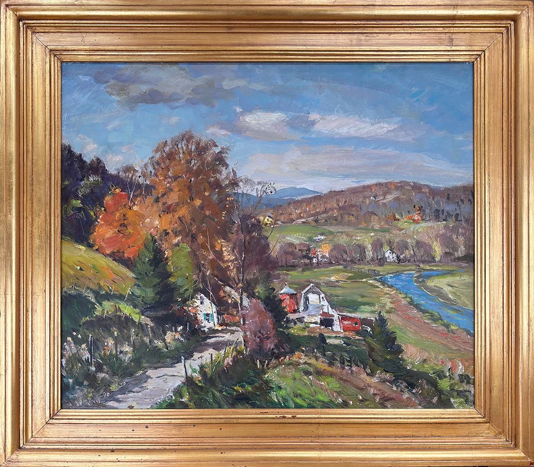   Lot 22 - Antonio Cirino (1888-1983)  Autumn Hills   oil on canvas, 25 x 30 in., signed l.l. very good, estimate: $2,000–$4,000 