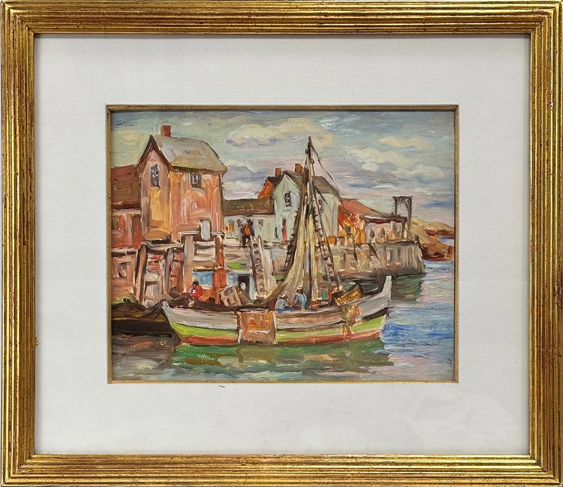   Lot 49 - Attrib. to Lester Hornby (1882-1956)  Motif #1   gouache, 8.25 x 10.25 in., unsigned very good, estimate: $200–$400 