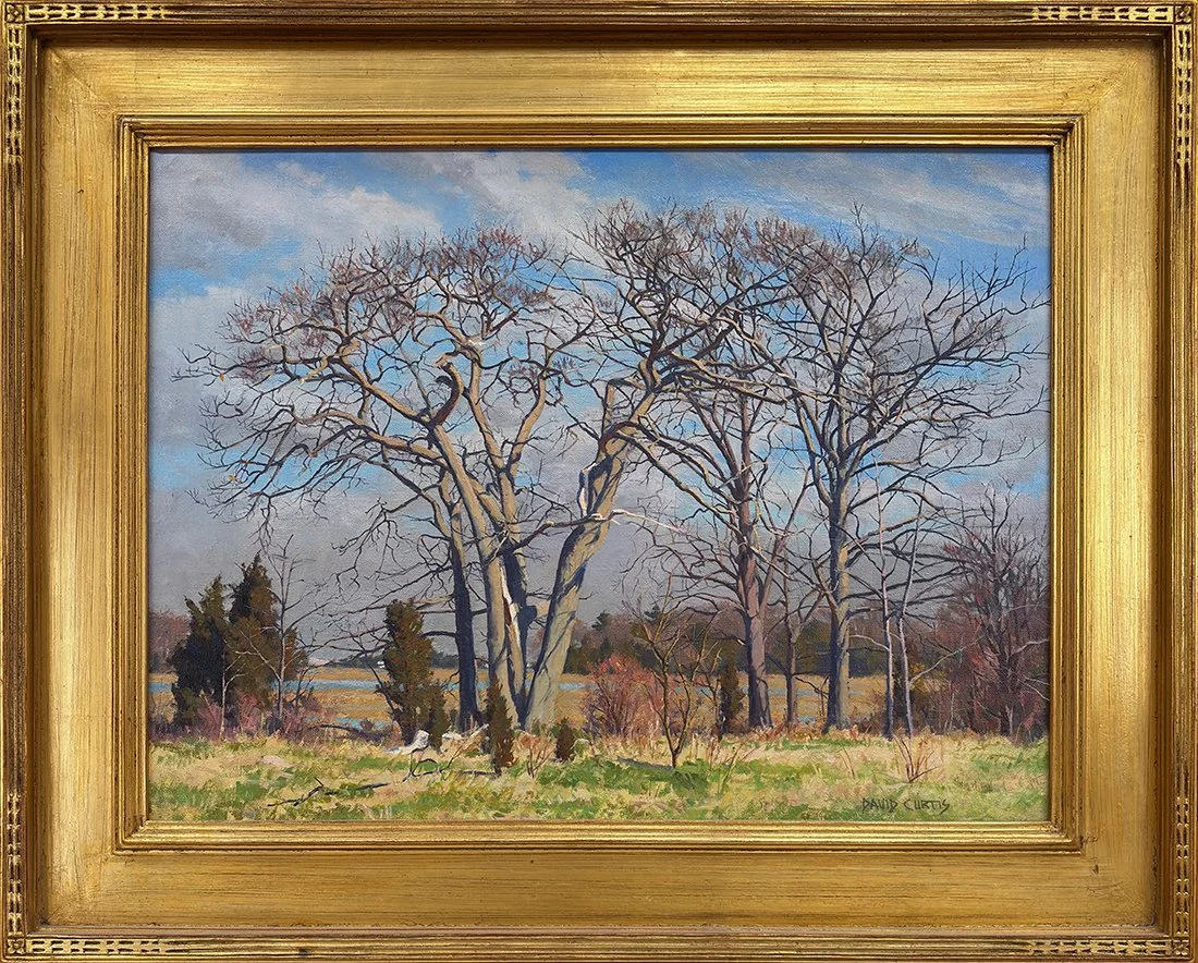   Lot 73 - David P. Curtis (1950-2021)  Fall Marsh   oil on canvas, 18 x 24 in., signed l.r. very good, estimate: $500–$1,000 