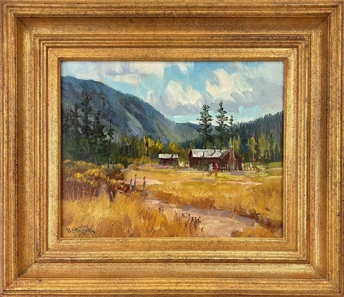   Lot 118 - Paul Strisik (1918-1998)  Mountain Ranch   oil on board, 8 x 10 in., signed l.l. very good, estimate: $900–$1,200 