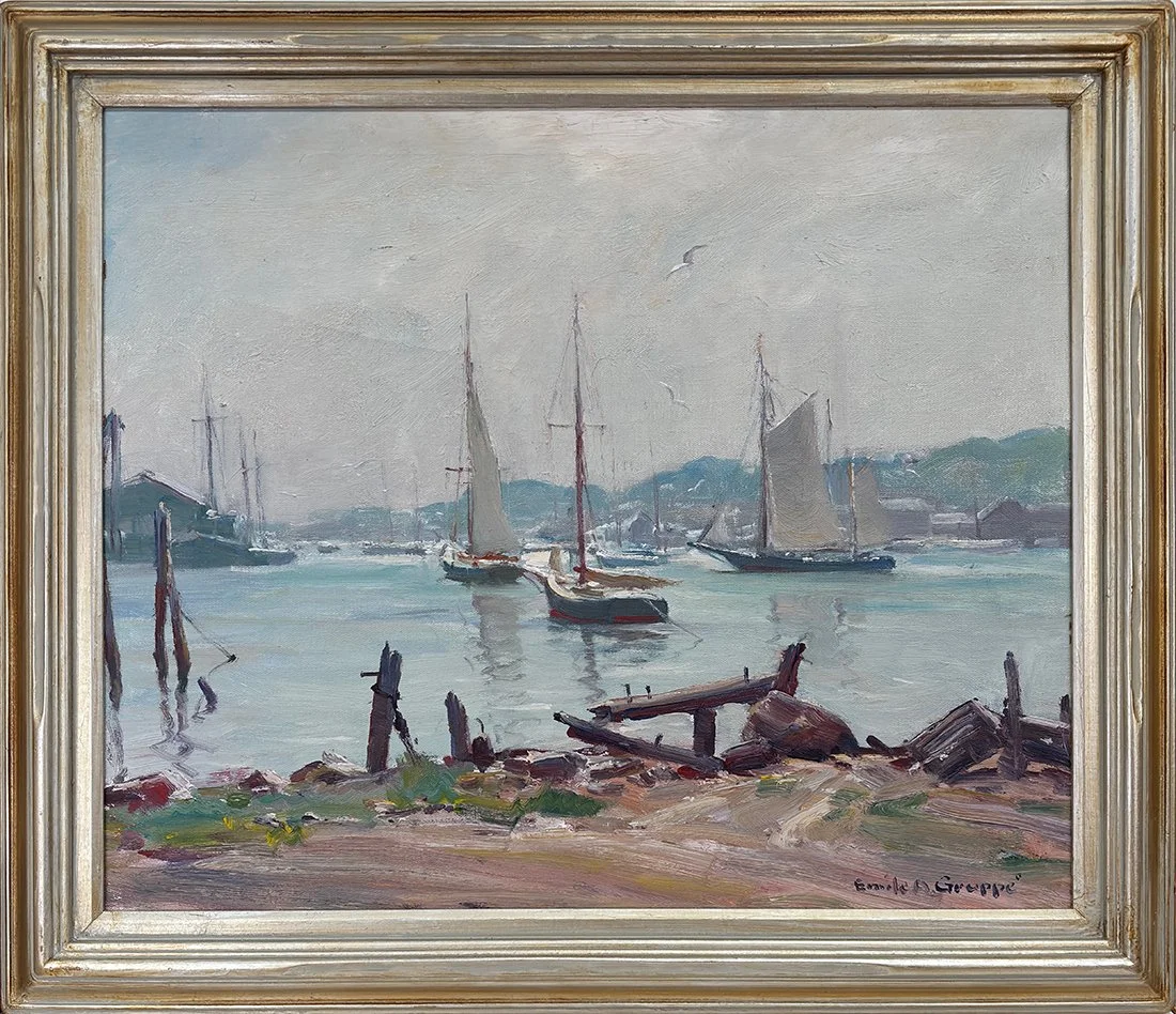   Lot 95 - Emile Gruppé (1896-1978)  Smith Cove, Gloucester, MA   oil on canvas, 20 x 24 in., signed l.r. very good, estimate: $3,000–$5,000 