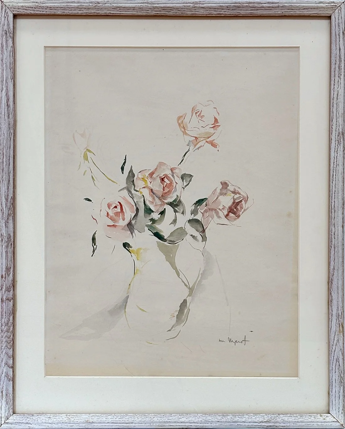   Lot 178 - William Meyerowitz (1887-1981)  Still Life   watercolor, 22.75 x 17.25 in., signed l.r. very good, estimate: $400–$600 