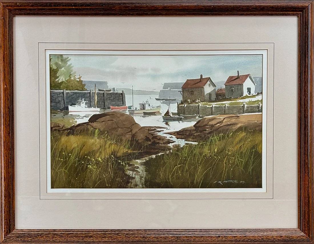   Lot 187 - Ferdinand R. Petrie (1925-2007)  Lanes Cove   watercolor, 11 x 17.5 in., signed l.r. very good, estimate: $300–$400 