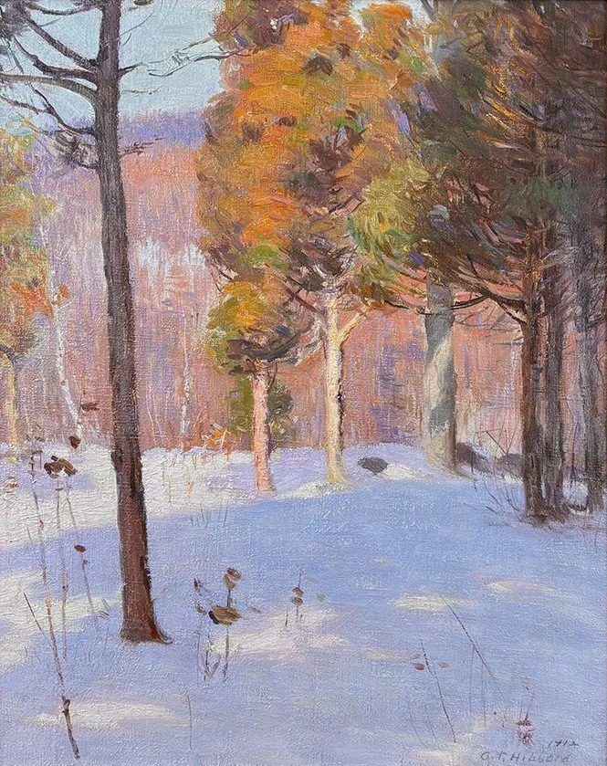  Feature Consignment:  Lot 189 - Aldro T. Hibbard (1886-1972)    Winter Near Belmont   oil on canvas, 20 x 16 in. 