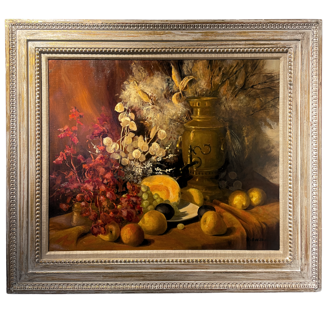   Genevieve Wilhelm (1908-2005)    Still Life with Samovar   Oil on Canvas, 20 × 24 in. Price: $2,800 