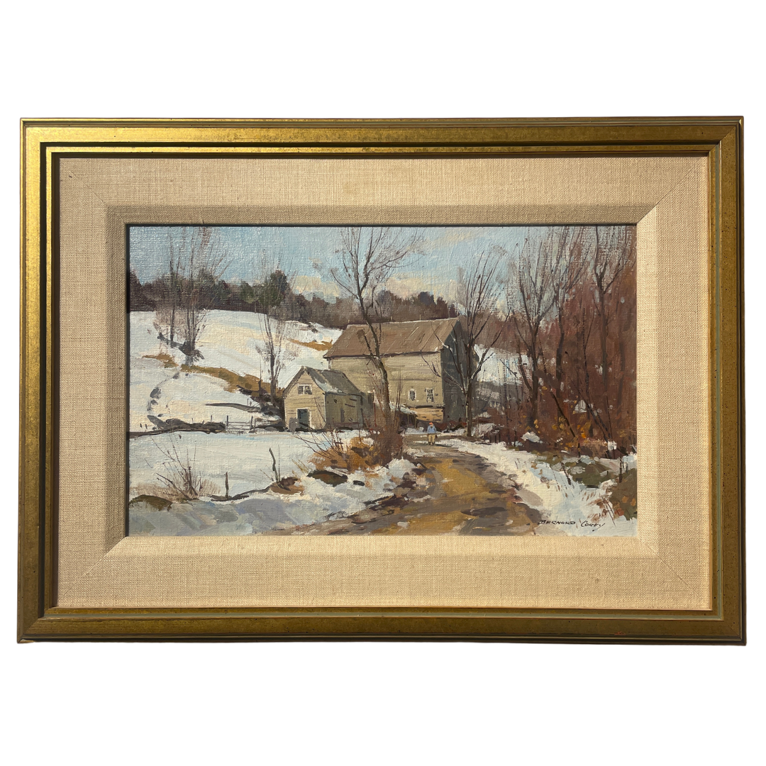   Bernard Corey (1914-2000)    Road Leading Home    Oil on Board, 10 × 14 in. Price: $1,000 