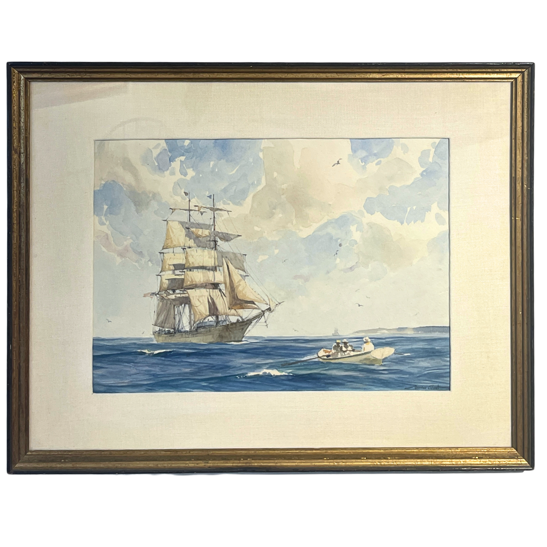   Gordon Grant (1875-1962)    Rowers   Watercolor, 10 × 14 in. Price: $1,000 