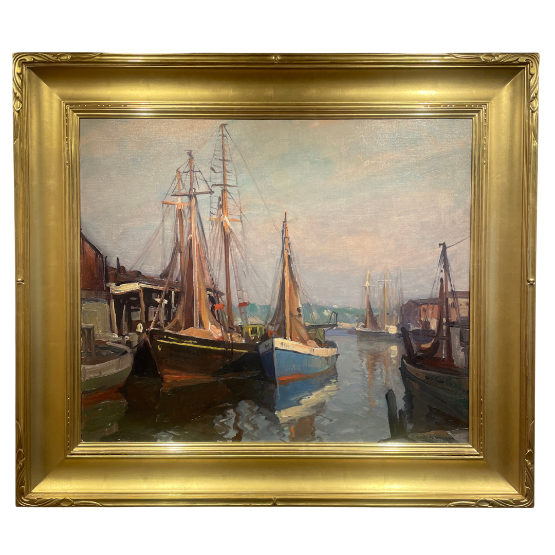   Emile Gruppé (1896-1978)    Drying the Nets   Oil on Canvas, 25 x 30 in. Price: $12,500 