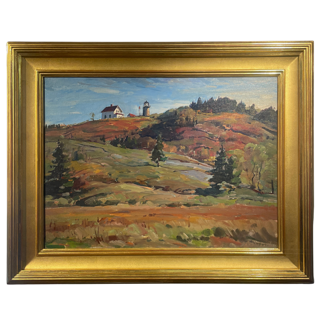   Aldro T. Hibbard (1886-1972)    Monhegan Light   Oil on Canvas mnt. on Board, 18 × 24 in. Price: $6,500 
